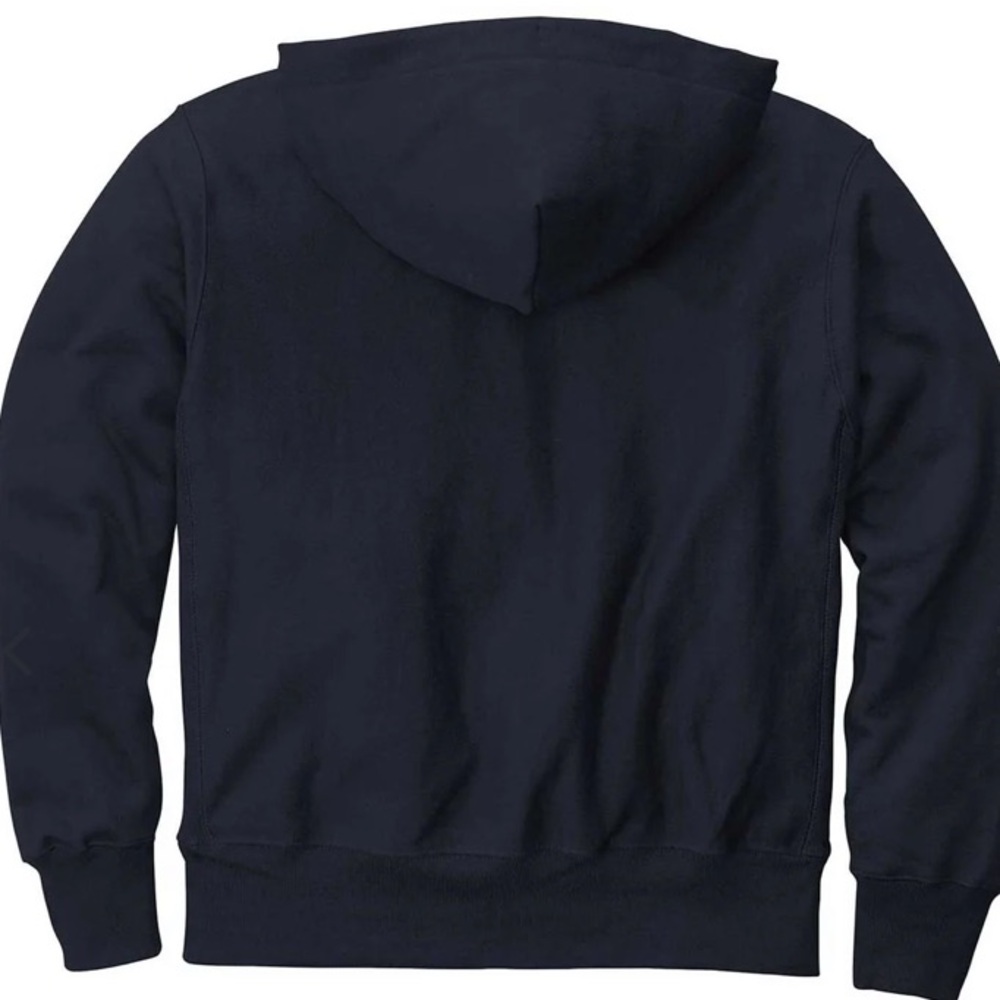 NEW Champion Men's Navy Blue Reverse Weave Hooded Sweatshirt Size 2XL-S1051 - Picture 3 of 13